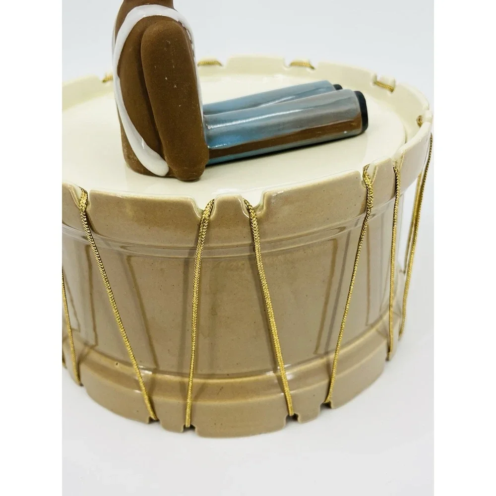 Red Wing Pottery Drummer Boy Drum Cookie Jar Vintage
